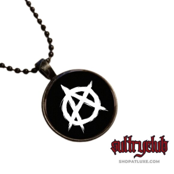 Anarchy Symbol Necklace (Several Styles) - Picture 3 of 16